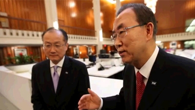 Visite historique en Afrique de Jim Kim, président de la Banque mondiale, et de Ban Ki-moon, Secrétaire général de l'ONU